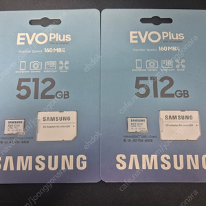 삼성 Micro SD evo plus 512gb (미개봉 2개) 일괄 팝니다.