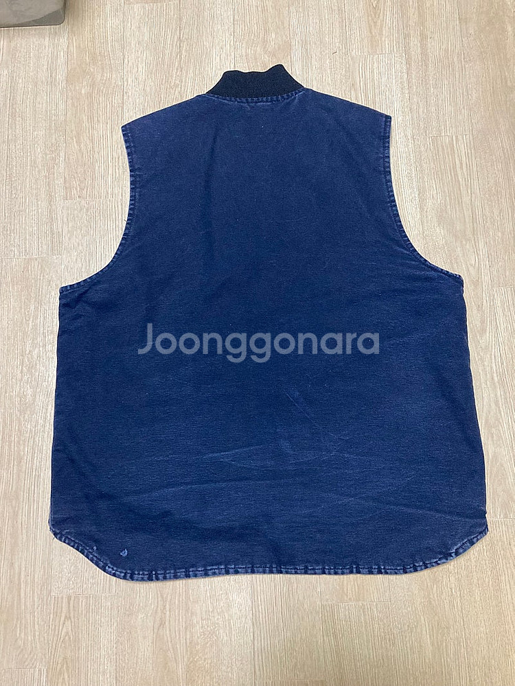 [XL] 빈티지 칼하트 샌드스톤 베스트 조끼 / 네이비--1