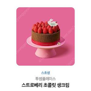 투썸플레이스 스트로베리 초콜릿 생크림