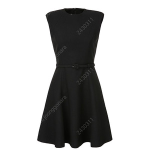 브라이드앤유 글래디스 트위드 원피스 GLADYS Sleeveless flared mini dress (Black)