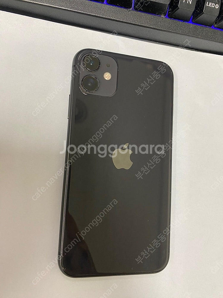 201676 아이폰11 블랙 A급 128GB 무잔상 배...--0