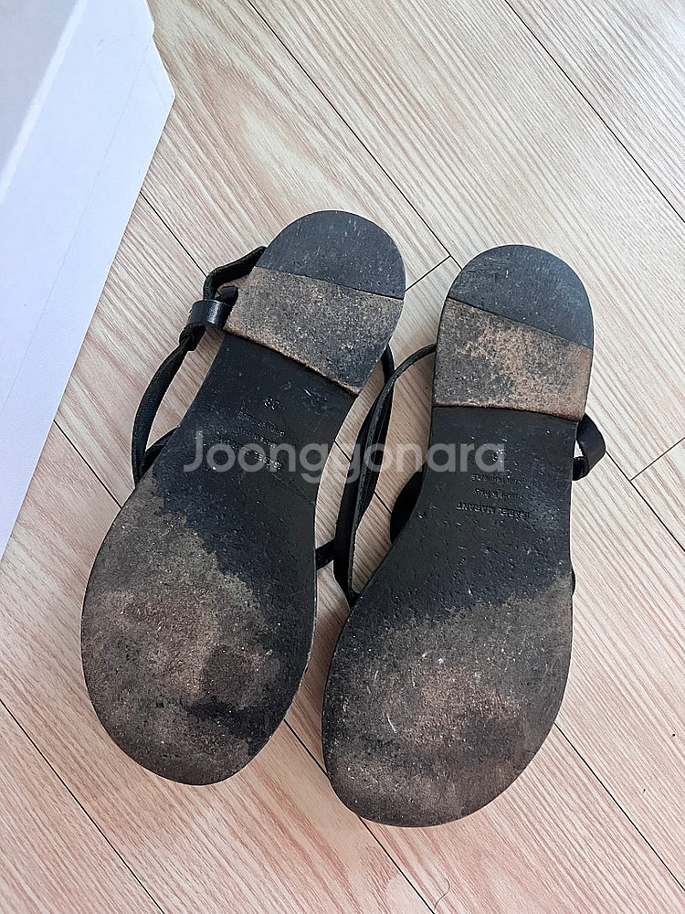 정품 이자벨마랑 가죽 샌들--2