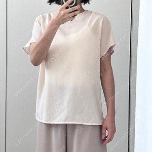 별밭양품점 blbt 여름 블라우스 크림색 아이보리