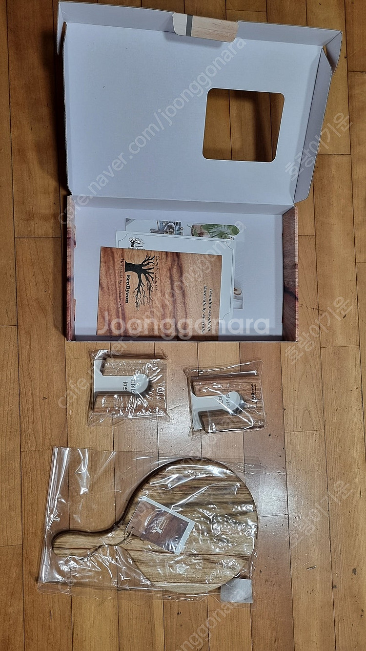 에코바이런 캄포나무 원형 원목도마 판매--1
