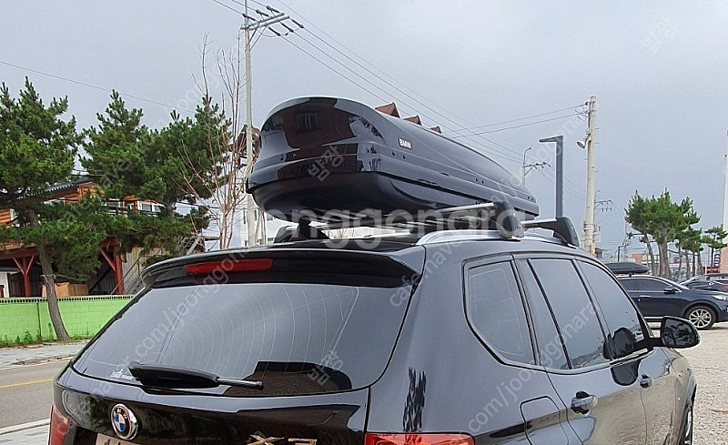 F25 X3 BMW 순정 가로바와 순정 루프박스--0