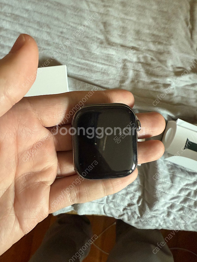 애플워치10 46mm gps+셀룰러 내추럴 티타늄 풀박--0