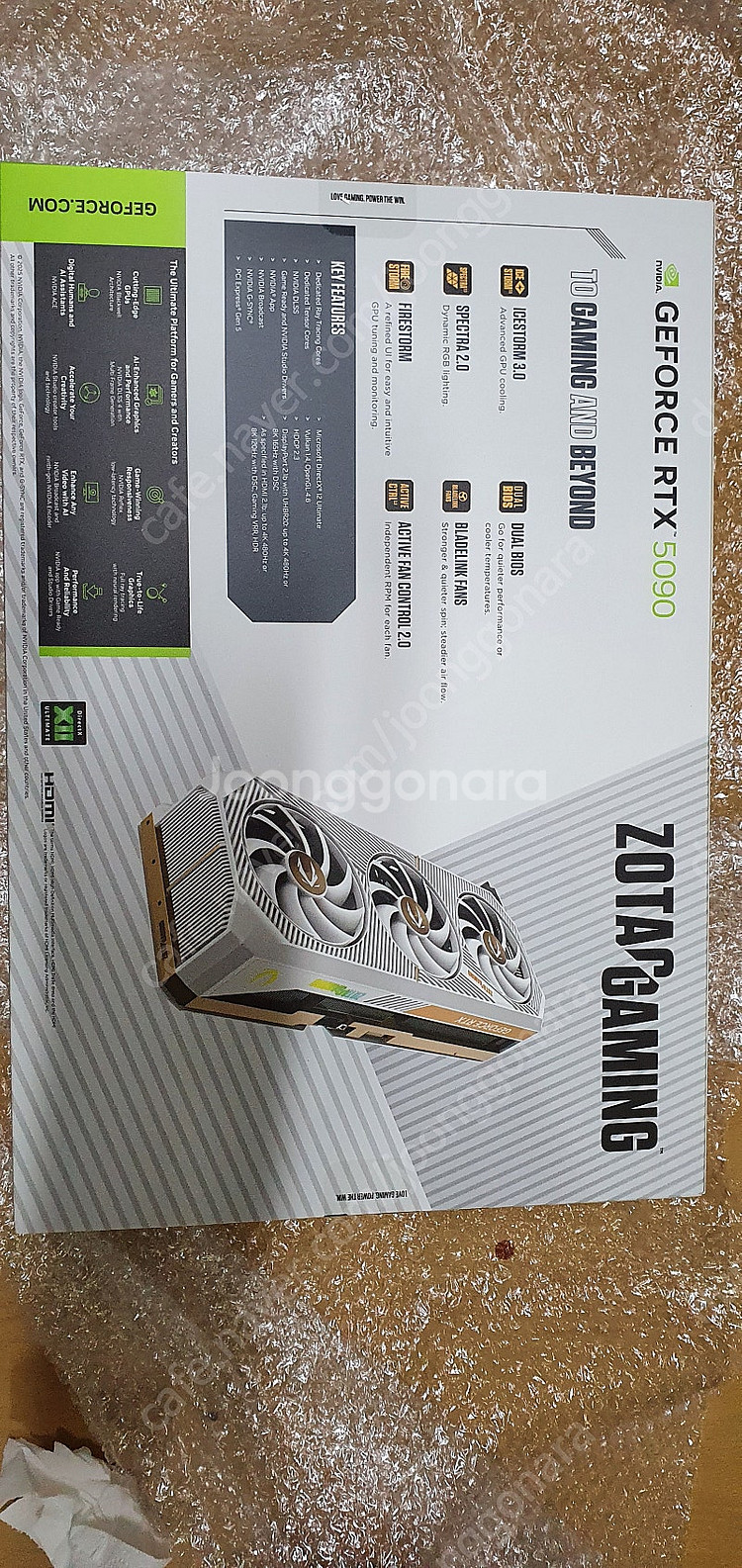 미개봉 ZOTAC RTX 5090 SOLID OC Wh...--0
