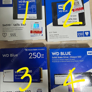 WD BLUE SSD 250GB 미개봉 여러 종류 판매