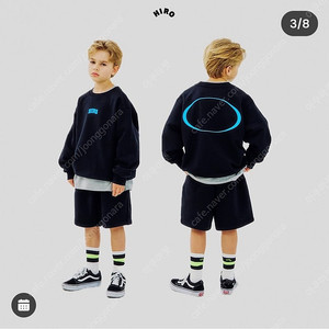 히로 블랭크 하프팬츠 블랙 140