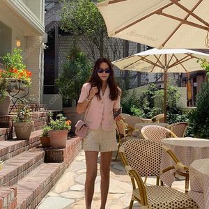 엘보른 elborn 미쉘 트위드 자켓 Michelle Tweed Jacket 로즈워터 새상품