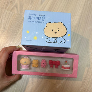 [정품][미개봉 정가양도] 망그러진곰 지비츠 망곰 유리머그컵 set 일괄판매
