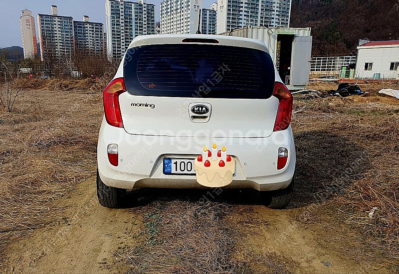 상태양호한 올뉴모닝 디럭스스페셜 선루프 오토 화이트색상...--2