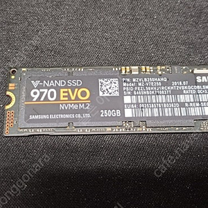 중고 m2 SSD256G nvme 삼성970evo