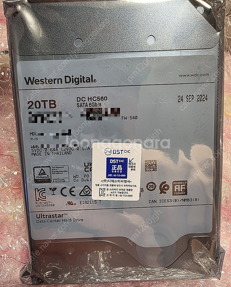 WD Ultrastar DC HC560 미개봉 판매합니...--0