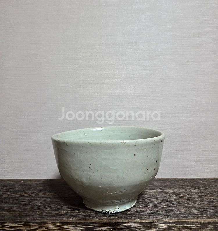 고미술품 조선시대 후기 조선백자 소다완--0