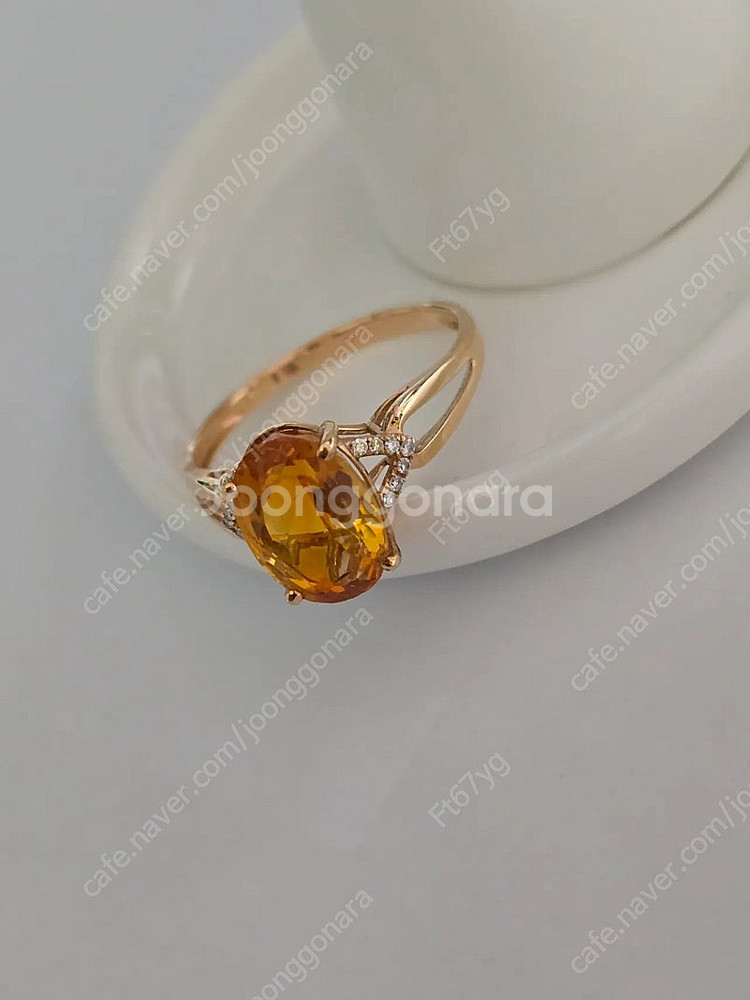 18k 씨트린반지 2.5g 15.5호--0