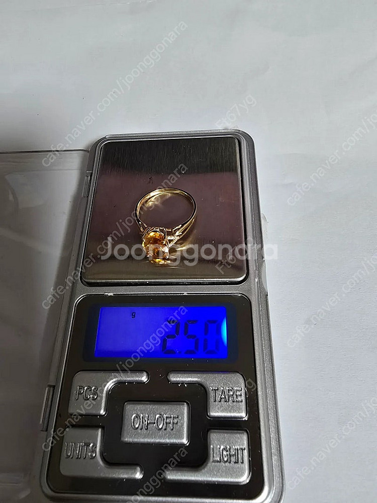 18k 씨트린반지 2.5g 15.5호--1