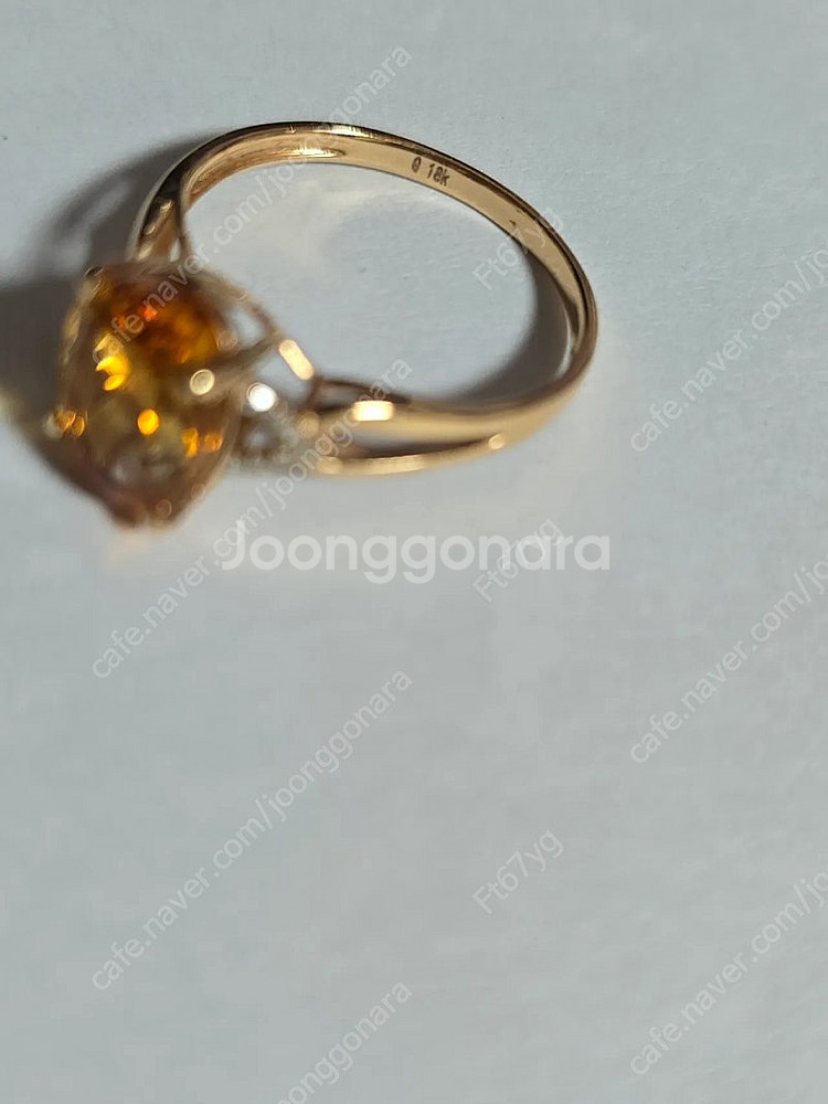 18k 씨트린반지 2.5g 15.5호--3