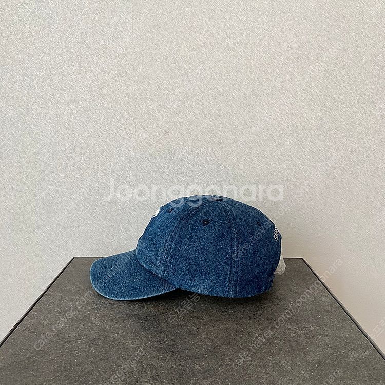 슈프림 22SS 케블라 인디고 데님 에스로고 볼캡 모자--1