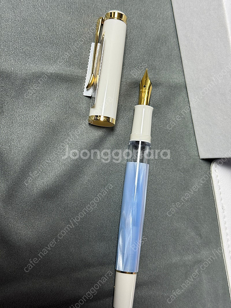 펠리칸 M200 파스텔블루 F 만년필--1