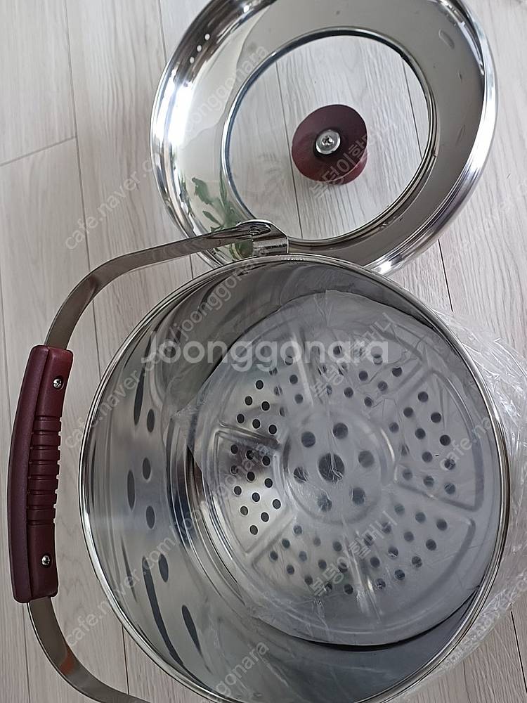 남선 러브송 스텐 미니 들통 22cm 등--2