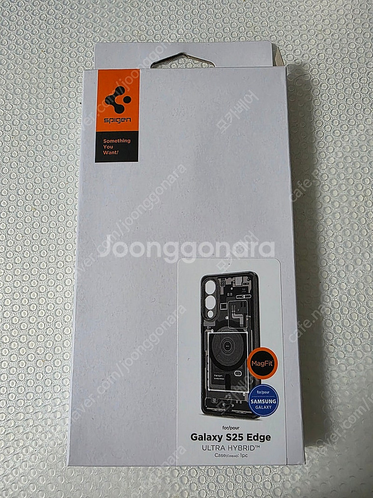 갤럭시 s25 엣지 슈피겐 제로원 블랙 팝니다--0