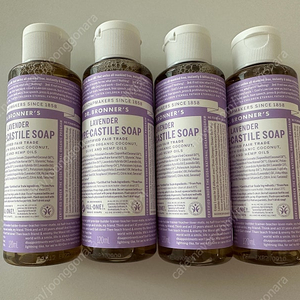 닥터브로너스 캐스틸 솝 라벤더 120ml 4개