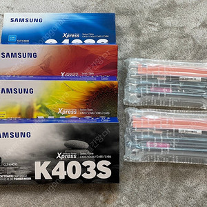 삼성 정품 CLT-403s CMYK 4색 토너세트 + M2개 (6개 일괄)