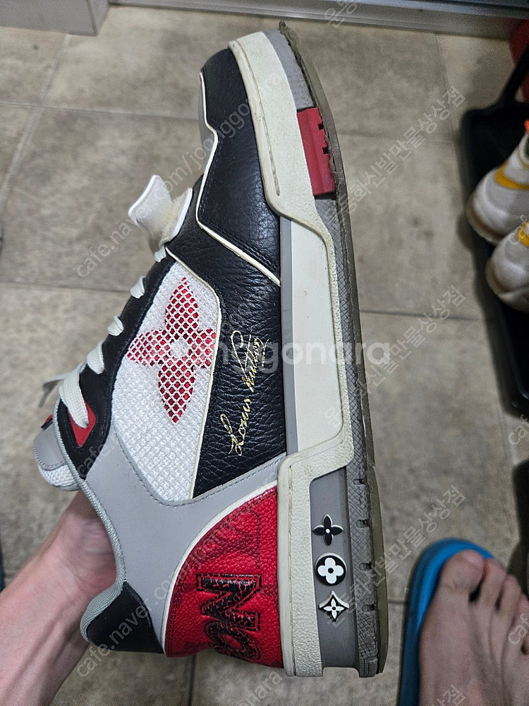LOUIS VUITTON 루이비통 벨크로 트레이너 스니...--3