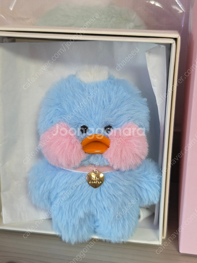 하늘색 꼬마 빵빵덕 인형--0