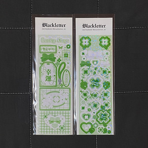 블랙레터 럭키시리즈 씰스티커