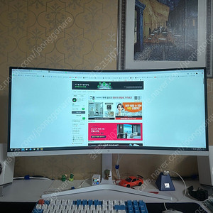 픽셀아트 PAQ3416W 화이트 무결점 모니터 팝니다