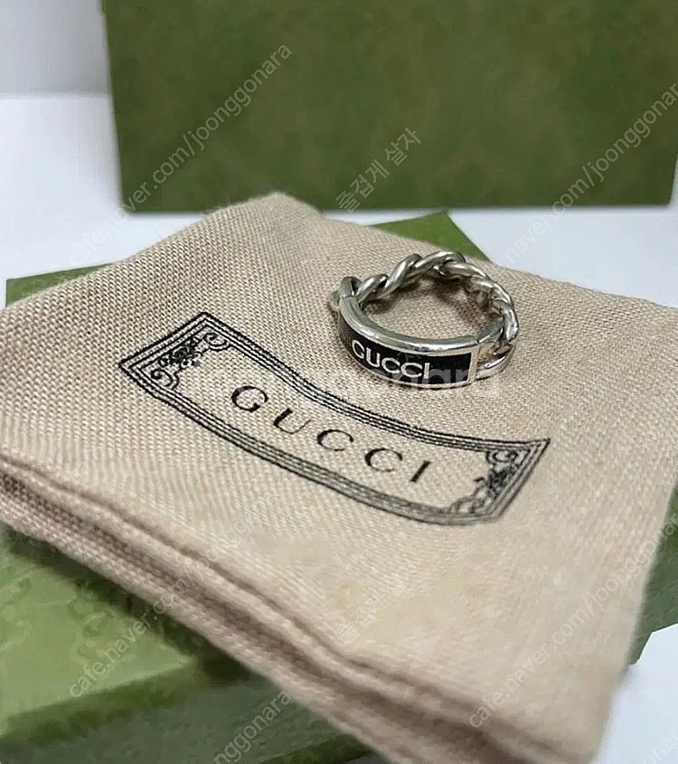 구찌 남성 블랙 반지 21호 gucci--0