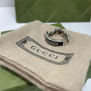 구찌 남성 블랙 반지 21호 gucci