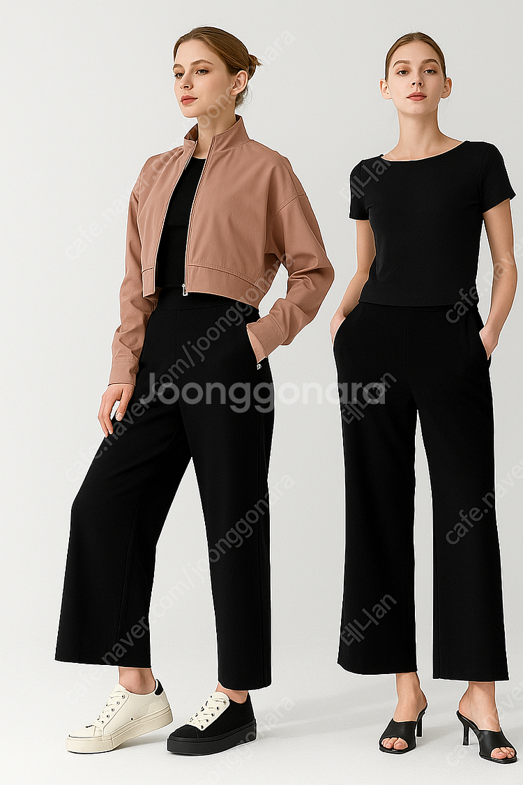 젝시믹스 와이드팬츠 M 새상품 블랙--1