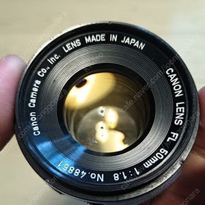 캐논 FL 50mm F1.8 빈티지 필름카메라 렌즈 전투형 미러리스 이종교배