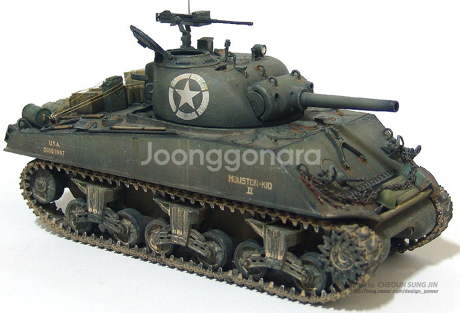 [프라모델 제작 도색완성작] M4A3 SHERMAN 디...--6