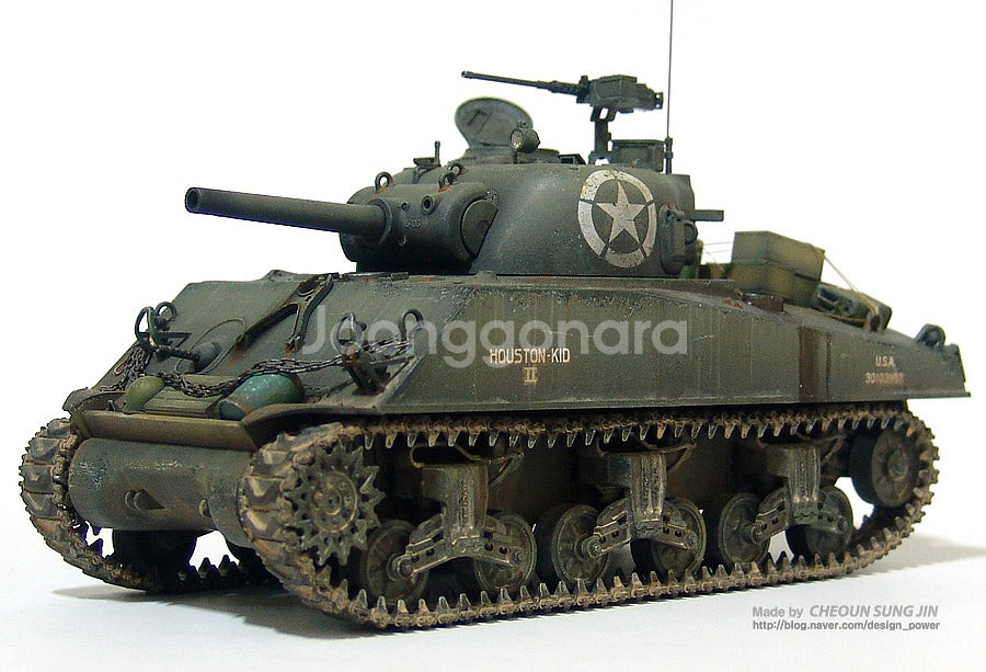 [프라모델 제작 도색완성작] M4A3 SHERMAN 디...--7