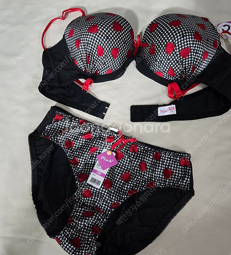 Pink팬티&브라 5세트 85C,90C 새상품 무료배송--3