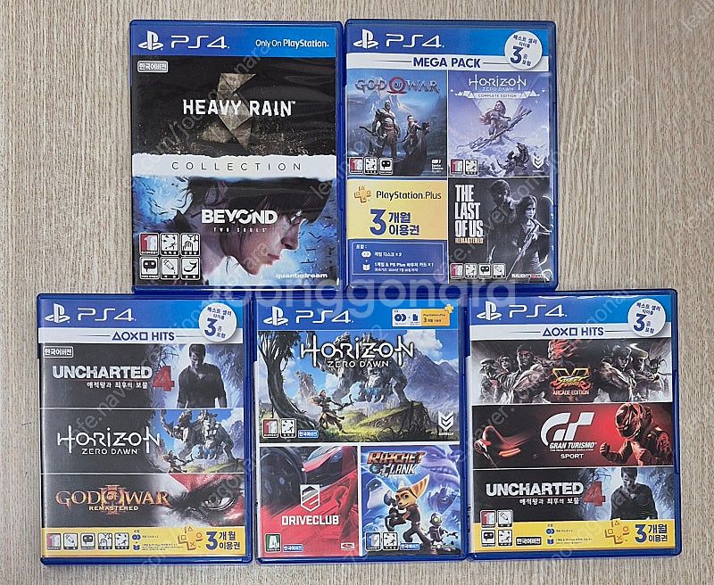 ps4 합본 갓오브워/호제던컴플리트 , 언차티드4/호제...--0