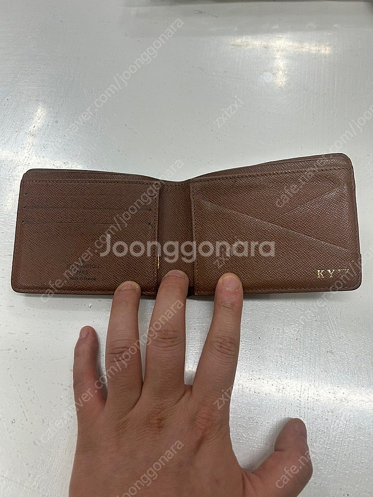루이비통 정품 남성 반지갑--1