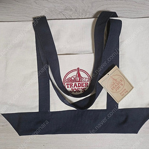 트레이더조 에코백 네이비 새제품 팔아요