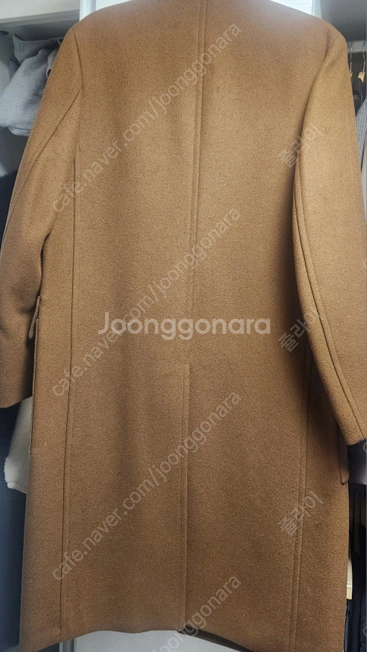 새상품급 마마가리 롱 로덴 코트 카멜브라운 46(100...--1