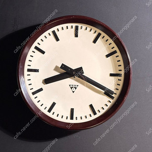 프라고트론 Pragotron 빈티지 엔틱 벽시계 31cm