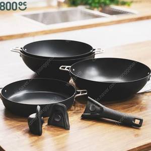 800도씨 블랙아이언 스마트그립 궁중팬 30cm