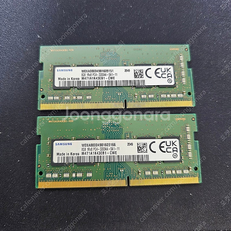 노트북용 삼성 DDR4 8GB PC4-3200 램 일괄...--0