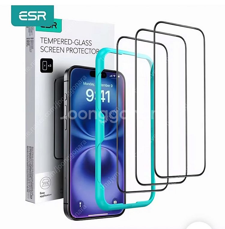 ESR 아이폰 16 pro 액정보호강화유리--2