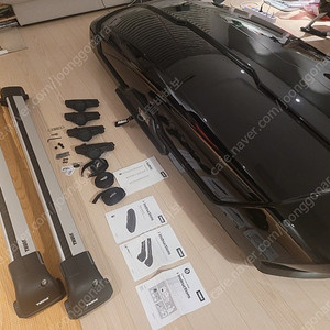 툴레 모션 XT 루프박스 XL + 가로바 툴레 엣지 bmw 6gt용