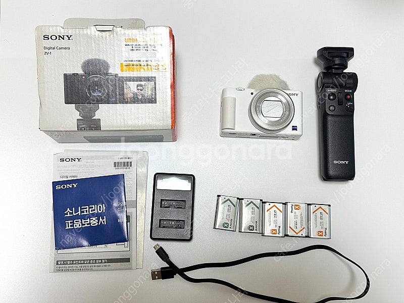 소니 zv-1 화이트 + 슈팅그립--0