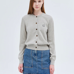 메종키츠네 폭스 헤드 가디건 Women Bold Fox Head Patch Regular Cardiga